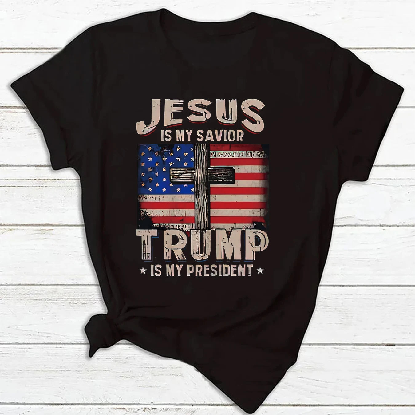 Jesus Is My Saviour Trump Is My President T-shirt